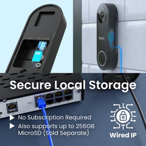 Reolink D340P Wired PoE Video Doorbell Camera 2K+ 5MP with Chime, Pre-Record, Works with NVRs - Black HOW TO BUY