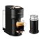 Nespresso - Vertuo Next Premium Coffee and Espresso Maker plus Aeroccino3 Milk Frother in Black - Black Rose Gold-Front_Standard