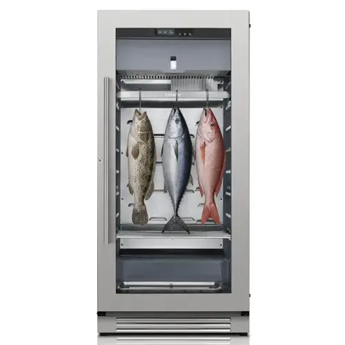 Front. Ca'Lefort - 24 in. 8 cu. ft. Dry Aging Refrigerator Steak Aging Fridge in Stainless Steel - Stainless Steel.