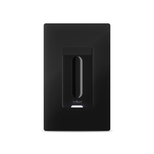 Brilliant - Smart Dimmer Switch - Black-Front_Standard