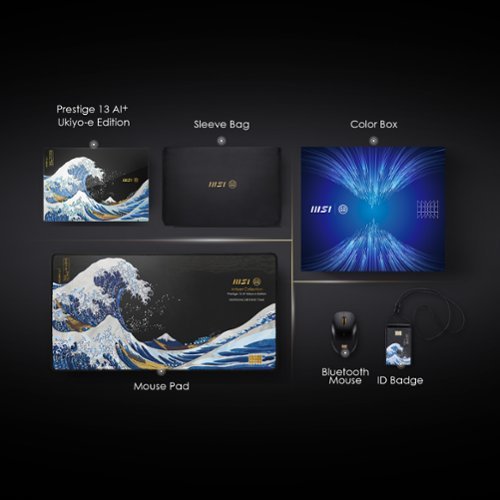 MSI Prestige 13”AI+ - Ukiyoe Edition 13.3OLED Laptop- Intel Core Ultra 7-258V– Intel ARC Graphics with 32GB Memory– 1TB SSD - Stellar Gray BUY IN EUROPE