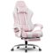 GTPlayer - Gaming Chair Breathable Fabric Ergonomic Computer Desk Chair - Pink-Front_Standard