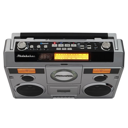 Studebaker SB2140 Portable Stereo Boombox with Bluetooth/CD/AM FM