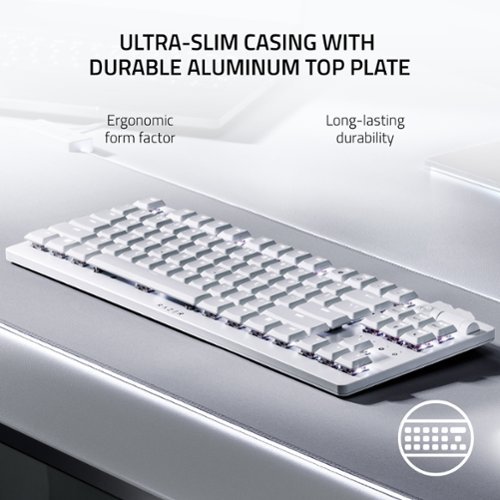 Razer DeathStalker V2 Pro TKL Wireless Optical Linear Switch Gaming Keyboard with Low-Profile Design - White GLOBAL SHIPPING