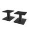 Kanto - 6" Universal Desktop Speaker Stands with Cable Management, Pair - Black-Front_Standard