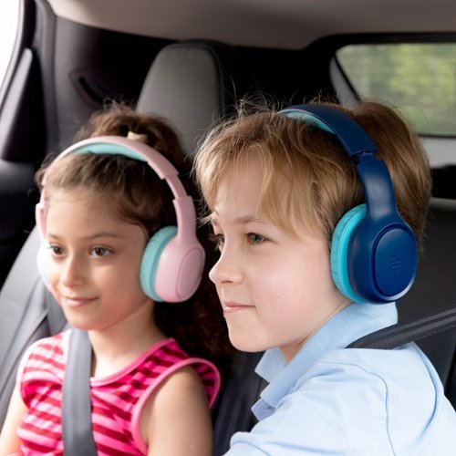 Tronsmart KH02 Wireless Headphones with 74/85/93dB Safe Volume, Built-in Microphone, Bluetooth 5.3, 45H Playtime for School Travel - Navy Blue BUY IN HONG KONG