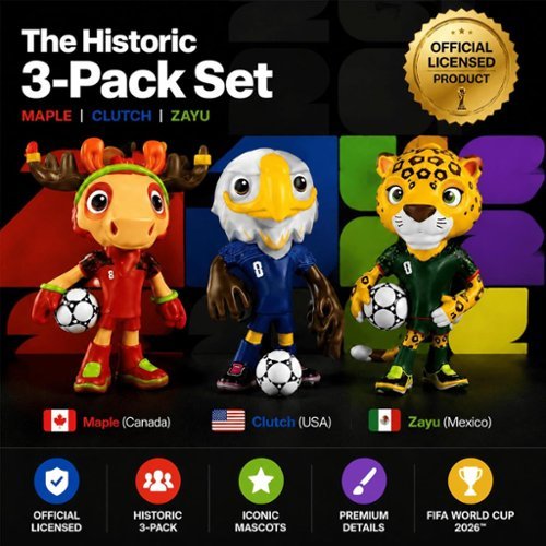 FIFA 2026 World Cup Official Licensed Mascot Figurines Set of 3