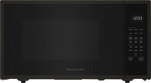 KitchenAid - 2.2 Cu. Ft. Countertop Microwave with Sensor Cooking - Black Stainless Steel-Front_Standard