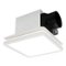 Akicon - Bathroom Exhaust Fan with Light, Dimmable 3CCT LED Light with Night Light, 80 CFM, 2 Sones, Square - White-Front_Standard