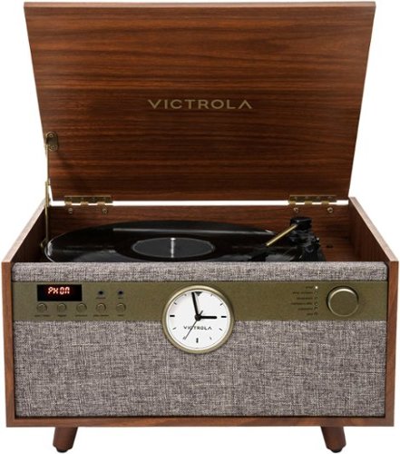 Victrola Century Signature+ Music Center - Walnut WORLDWIDE DELIVERY