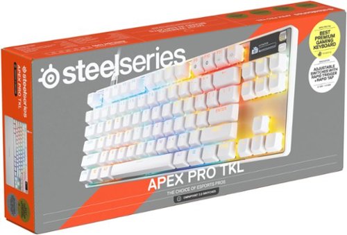 SteelSeries Apex Pro TKL Gen 3 Wired Mechanical OmniPoint Adjustable HyperMagnetic Gaming Keyboard  with Rapid Tap - White BUY IN AUSTRALIA