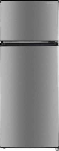Insignia™ - 7.2 Cu. Ft. Mini Fridge with Top Freezer and ENERGY STAR Certification - Stainless Steel Look