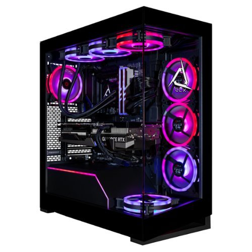 CLX Horus Gaming Desktop - AMD Ryzen 9 9950X3D - 96GB DDR5 5600 Memory - GeForce RTX 5090 - 2TB NVMe M.2 SSD, 8TB HDD - Black