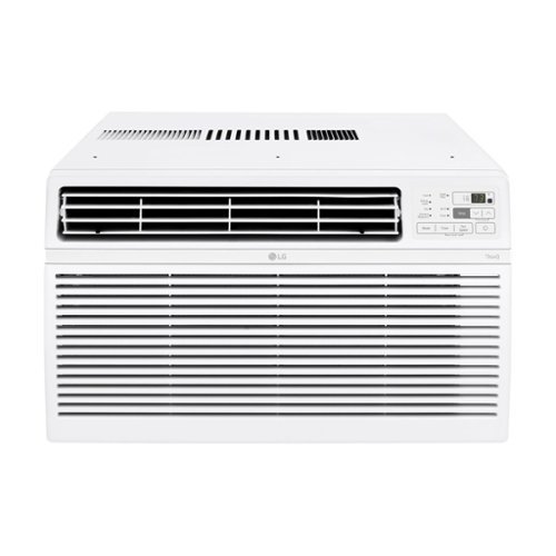 LG - 700 Sq. ft. Window Air Conditioner w/Wifi Controls - White-Front_Standard 