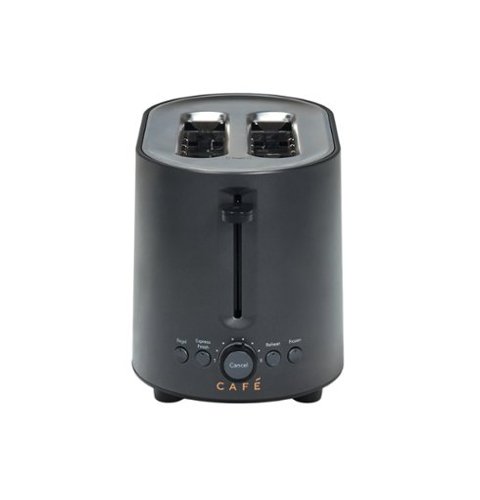 Café - Express Finish 2-Slice Toaster with Extra Wide Slots and 4 Preset Toasting Functions - Matte Black