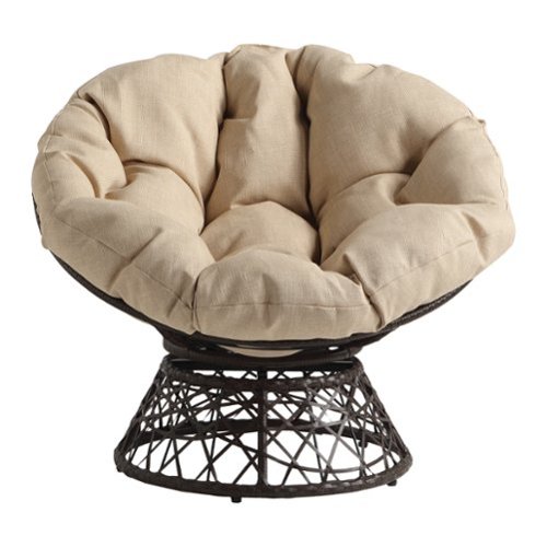 OSP Home Furnishings - Papasan Chair - Cream