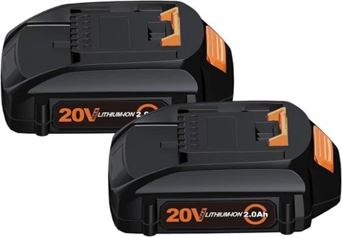 Simple Plus+ - 2-Pack 3.0Ah 20V Replacement Batteries for Worx Tools, Compatible with WA3525 WA3520 WG151s WG155s WG251s WG255s-Front_Standard 