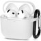 Entronix - AirPods 4th Generation Case - Soft Touch Liquid Silicone Protection - White-Front_Standard