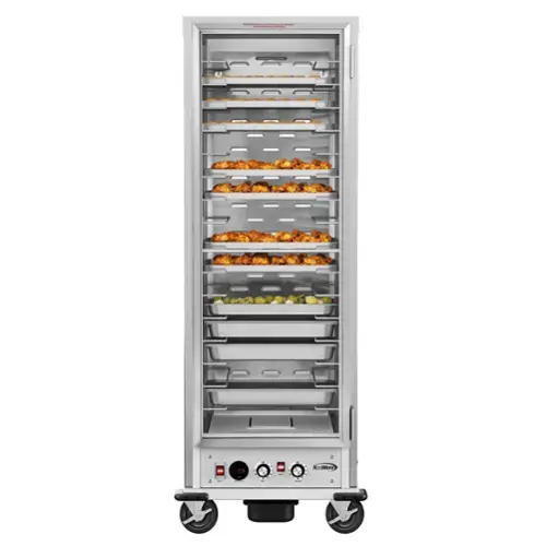 Front. Koolmore - 33 in. Commercial Insulated Heated Holding/Proofing Cabinet with Glass Door and Wire Racks in Silver KM-CHP36-WIGL - Silver.
