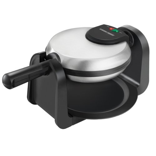 Black+Decker - Rotary Belgian Waffle Maker - Silver-Front_Standard 
