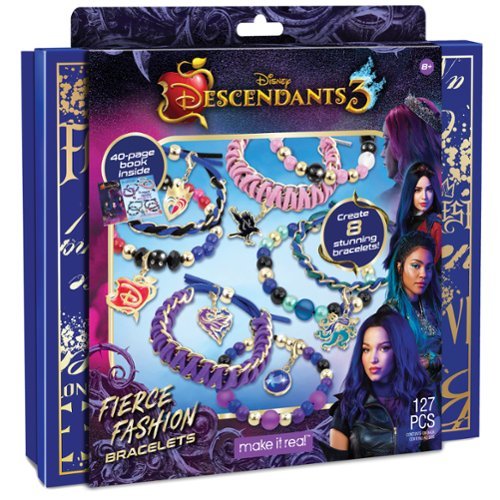 Make It Real - Disney Descendants 3: Fierce Fashion Bracelets Kit - Create 8 Disney Bracelets-Front_Standard 