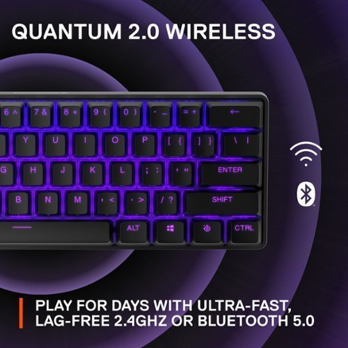 SteelSeries Apex Pro Mini 60% V2 Wireless Mechanical OmniPoint Adjustable HyperMagnetic Gaming Keyboard with Rapid Tap - Black SHOP ONLINE