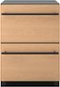 Zephyr - Presrv 24 in. 3.9 Cu. Ft. Dual Zone Panel Ready Refrigerator Freezer Drawers Mini Fridge - Custom Panel Ready-Front_Standard