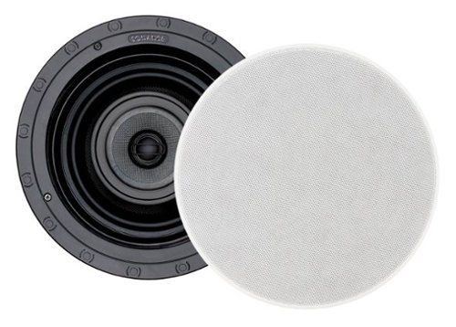 Sonance - VP86R SINGLE SPEAKER - Visual Performance 8" 3-Way In-Ceiling Speaker (Each) - Paintable White-Front_Standard 