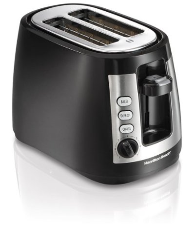 Hamilton Beach - Keep Warm Toaster with Retractable Cord - black-Front_Standard 