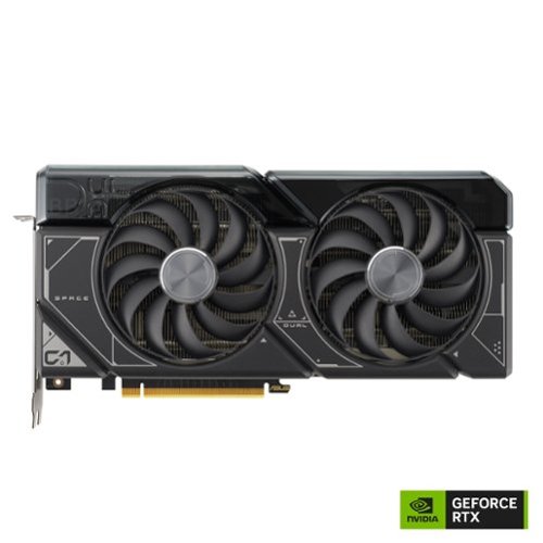 ASUS - NVIDIA GeForce RTX 4070 Overclock 12GB GDDR6X PCI Express 4.0 Graphics Card - Black-Front_Standard 