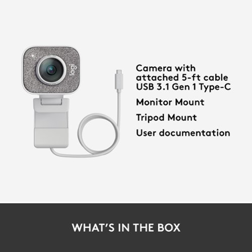 Logitech StreamCam Plus 1080 Webcam for Live Streaming and Content