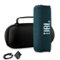 JBL - Flip 6 Portable Bluetooth Speaker, deep bass, IPX7 waterproof, for home with Travel Case - Blue-Front_Standard