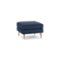 Burrow - Mid Century Nomad Ottoman - Navy Blue-Front_Standard