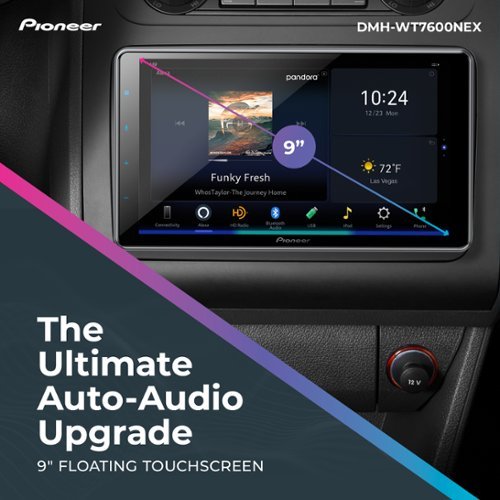 Pioneer 9 Amazon Alexa and Wireless Android Auto/Apple CarPlay Bluetooth Floating Multimedia Receiver - Black BUY IN HONG KONG