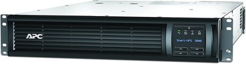 APC - 3000VA Smart UPS with SmartConnect, SMT3000RM2UC Rack Mount UPS Battery Backup, Sinewave, AVR, 120V, Line Interactiv - Black-Front_Standard 