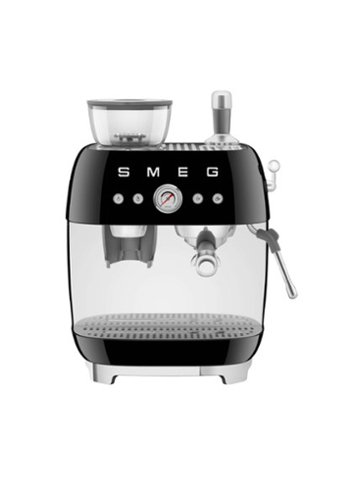 SMEG - EGF03 Semi Automatic Espresso Machine - Black-Front_Standard 