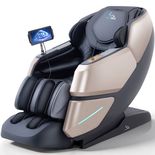 MassaMax - MT339 4D Massage Chair,with OTA Cloud Tech,Body Scan,Auto Extended Footrest ,Heat - Magic Black-Front_Standard 