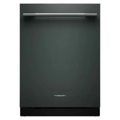 Front. KitchenAid - 24" Top Control Built-In Dishwasher with 360 Max Jets Third Rack, Advanced ProDry, Ultra-bright LED Lighting - Juniper.
