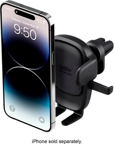 iOttie - Easy One Touch 6 Universal Air Vent & Flush Mount for Mobile Phones - Black
