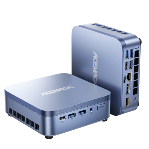 ACEMAGIC - M5 - Mini Gaming PC Intel i7 14650HX (16C/24T,up to 5.2GHz) - 32GB(2x16GB) DDR4 RAM 1TB NVMe PCIe4.0 SSD Win11Pro WiFi6 - Blue-Front_Standard 