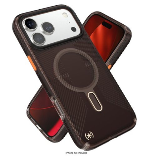 Speck Presidio Lux Grip ClickLock Case for iPhone 17 Pro Max - Brown Matte/Orange SHOP ONLINE