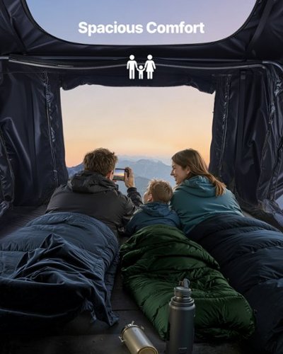 VEVOR Rooftop Tent, 2 3 Person Foldable Aluminum Roof Top Tent