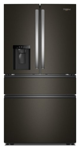 Whirlpool - 29 Cu. Ft. Family-Sized Capacity French Door Refrigerator with Flexible Temperature Drawer - Print Resist Blk Stnlss