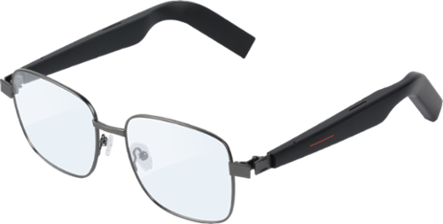 IMIKI - SG1 Smart Audio Glasses, Bluetooth Smart Eyewear w/ Open Sound Field, Touch Control, Ergonomic Fit, Call Noise Reduction - Black-Front_Standard 