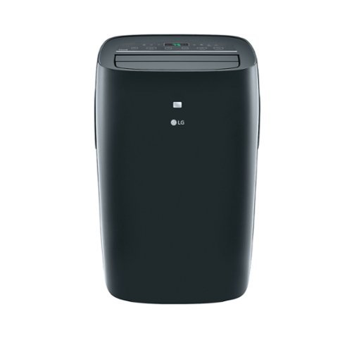 LG - 400 Sq. Ft. Smart Portable Air Conditioner - Black-Front_Standard 