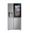 LG - 23 Cu. Ft. Side-by-Side Counter-Depth Smart Refrigerator with Craft Ice - Stainless Steel-Front_Standard