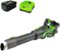 Greenworks - 80-Volt 750 CFM Cordless Handheld Blower (1 x 2.5Ah Battery and 1 x Charger) - Green-Front_Standard