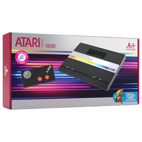 Console & Wireless Controller Atari 7800+-Front_Standard 