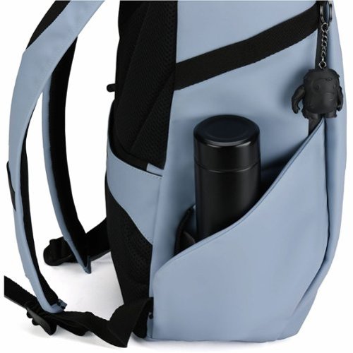 Swissdigital Design LAMONE L LED TSA-Friendly Water-Resistant Backpack With USB Charging Port RFID Protection and Fits Up to 16″ Laptop - Light Blue BUY IN NORWAY
