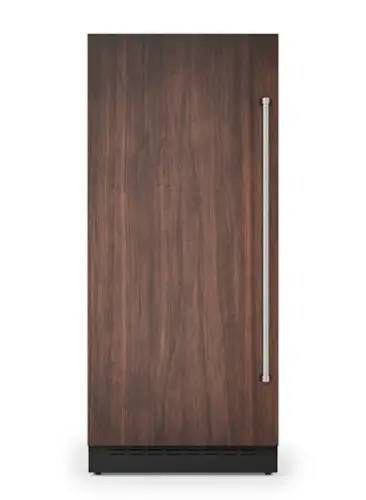 Front. Viking - 36"W 20.14 cu. ft VEIL Integrated Upright Built-in Column Freezer-Custom Panel _LH - Panel Ready.